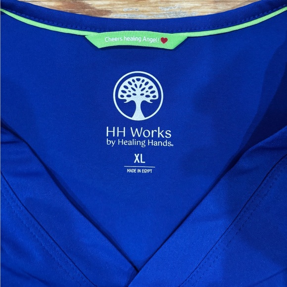 Healing Hands Galaxy Blue Scrub Set (top XL - bottoms L) - Picture 3 of 5